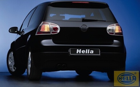 Zadn� lampy pro VW Golf V origin�l LED Hella, st��brn� proveden�